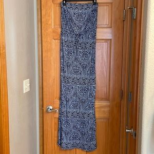 Strapless maxi dress